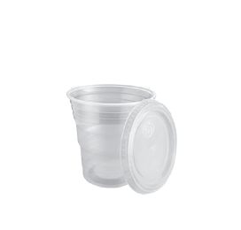 50 ENVASES PLASTICOS CON TAPA PINTURA BASE AGUA 8 ONZ/200ML - EMP240